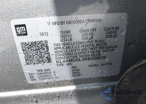 2024 Buick Encore Gx Sport Touring Fwd from USA, damaged, VIN KL4AMDSL5RB009036